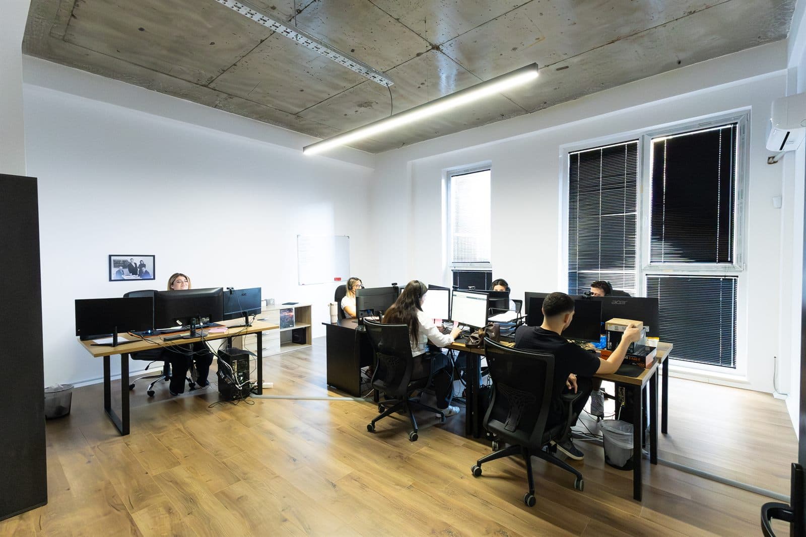 The Insight Solutions team at work in the Pristina office